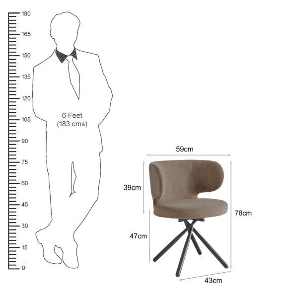 The Attic Nexillo Dining Chair , Beige