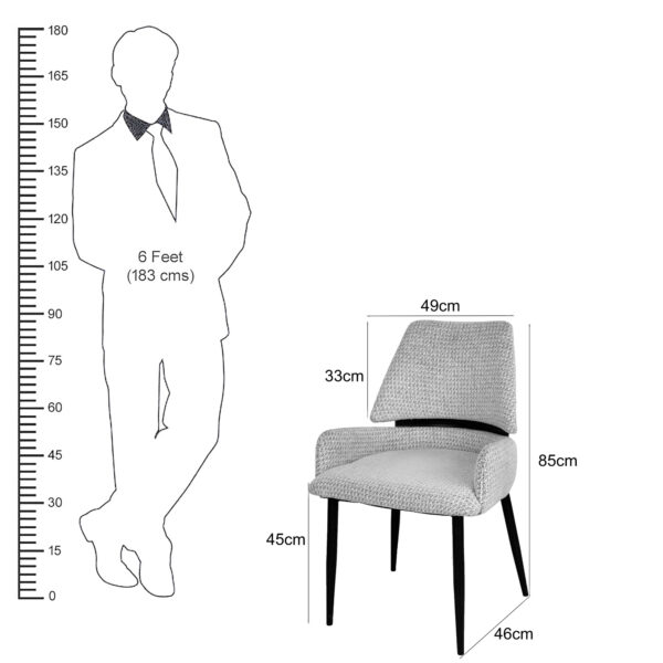 The Attic Zentro Dining Chair , Off White