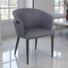 KL-2469 (2) The Attic Sienna Luxe Dining Chair , Steel Grey