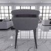 KL-2469 (4) The Attic Sienna Luxe Dining Chair , Steel Grey