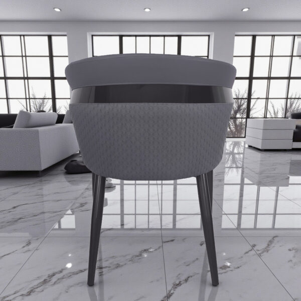KL-2469 (4) The Attic Sienna Luxe Dining Chair , Steel Grey