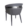 KL-2469 (7) The Attic Sienna Luxe Dining Chair , Steel Grey