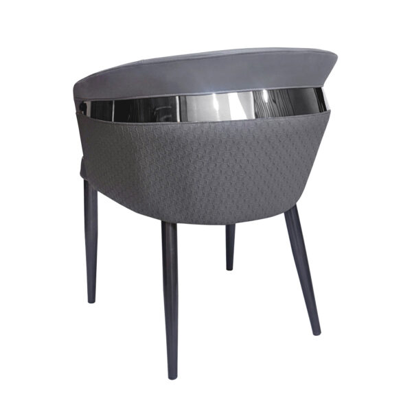 KL-2469 (7) The Attic Sienna Luxe Dining Chair , Steel Grey