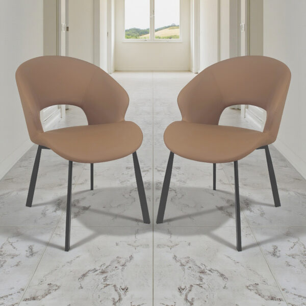 The Attic Volnix  Dining Chair , Caramel