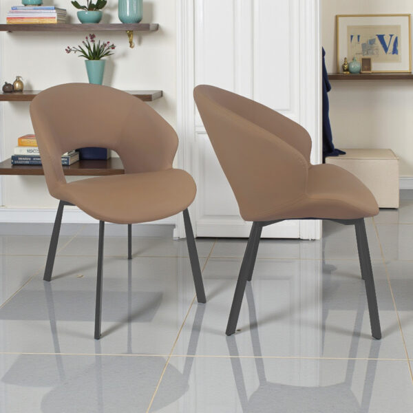 The Attic Volnix  Dining Chair , Caramel