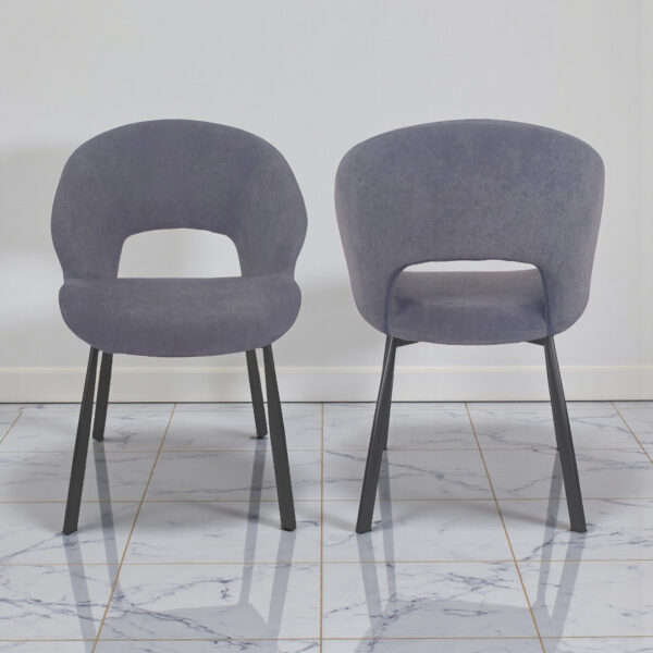 The Attic Volnix  Dining Chair , Steel Grey