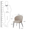 The Attic Xelvia Dining Chair , Cream