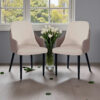 The Attic Norvix Dining Chair , Light Brown & Cream