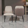 The Attic Norvix Dining Chair , Light Brown & Cream