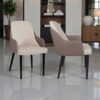 The Attic Norvix Dining Chair , Light Brown & Cream