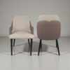 The Attic Norvix Dining Chair , Light Brown & Cream
