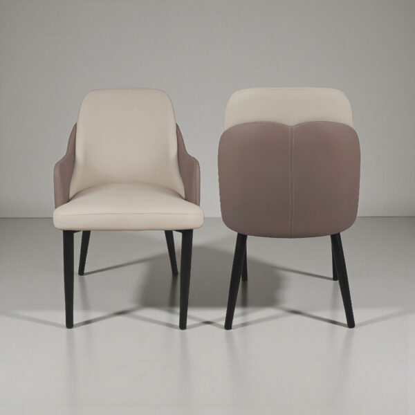 The Attic Norvix Dining Chair , Light Brown & Cream