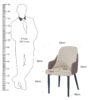 The Attic Norvix Dining Chair , Light Brown & Cream