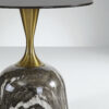 The Attic Vein Luxe End Table Marble Top Stylish Design,Grey