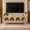 KL-2344Nat (1) The Attic Roman TV Cabinet Natural