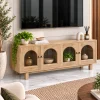 KL-2344Nat (2)a The Attic Roman TV Cabinet Natural