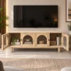 KL-2344Nat (5) The Attic Roman TV Cabinet Natural