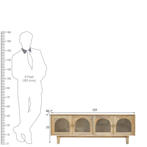 The Attic Roman TV Cabinet Natural