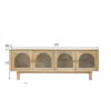 The Attic Roman TV Cabinet Natural