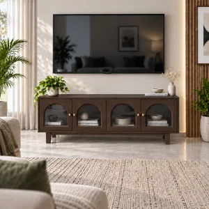KL-2344WG (1) The Attic Roman TV Cabinet Walnut