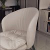 KL-2477 (4) The Attic Modern Crest 6 Seater Dining Set,Cream ,Rose Gold & Cream,160Cms