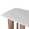KL-2619 (2) The Attic Modern Crest 6 Seater Dining Set,Cream ,Rose Gold & Cream,160Cms