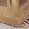 1 (5) The Attic Havenwood Glass Panel Bookshelf Cabinet