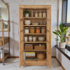 1 (6) The Attic Havenwood Glass Panel Bookshelf Cabinet
