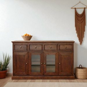 KL-1660H (2) The Attic Francisco Sideboard | Honey Matte Finish