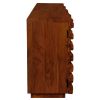 The Attic Artic Sideboard, Multipurpose Cabinet for Kitchen and Living Room Storage, Crockery Storage, Solid Acacia Wood, Honey Matte Finish