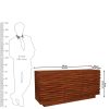 The Attic Artic Sideboard, Multipurpose Cabinet for Kitchen and Living Room Storage, Crockery Storage, Solid Acacia Wood, Honey Matte Finish