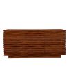The Attic Artic Sideboard, Multipurpose Cabinet for Kitchen and Living Room Storage, Crockery Storage, Solid Acacia Wood, Honey Matte Finish