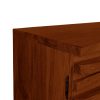 The Attic Artic Sideboard, Multipurpose Cabinet for Kitchen and Living Room Storage, Crockery Storage, Solid Acacia Wood, Honey Matte Finish