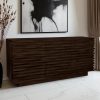 KL-2169W (1) The Attic Artic Sideboard, Multipurpose Cabinet for Kitchen and Living Room Storage, Crockery Storage, Solid Acacia Wood, Walnut Matte Finish