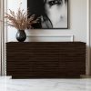 KL-2169W (2) The Attic Artic Sideboard, Multipurpose Cabinet for Kitchen and Living Room Storage, Crockery Storage, Solid Acacia Wood, Walnut Matte Finish