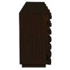 KL-2169W (7) The Attic Artic Sideboard, Multipurpose Cabinet for Kitchen and Living Room Storage, Crockery Storage, Solid Acacia Wood, Walnut Matte Finish