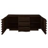 KL-2169W (9) The Attic Artic Sideboard, Multipurpose Cabinet for Kitchen and Living Room Storage, Crockery Storage, Solid Acacia Wood, Walnut Matte Finish