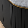 KL-2245B (6) The Attic Carlston Sideboard Large, Multipurpose Cabinet for Kitchen and Living Room Storage, Classy Sideboard, Solid Mango Wood, Black Matte Finish