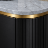 The Attic 2 Door Carlston Sideboard, Multipurpose Cabinet for Kitchen and Living Room Storage, Classy Sideboard,Solid Mango Wood, Black Matte Finish