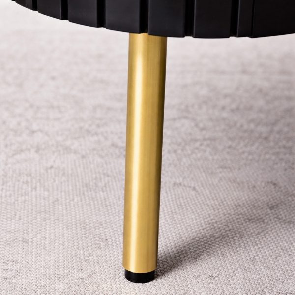 The Attic Carlston TV Cabinet Large, Solid Wood Sideboard TV Cabinet for Living Room, Classy TV Cabinet, Wooden Free Standing TV Unit Side Board Table with Storage, Black Matte Finish