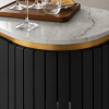 KL-2357B (6) The Attic Carlston Bar Cabinet, Hard and Soft Drinks Bar Storage Cabinet, Wine Wisky Scotch, Bar for Home, Solid Mango Wood, Black Matte Finish