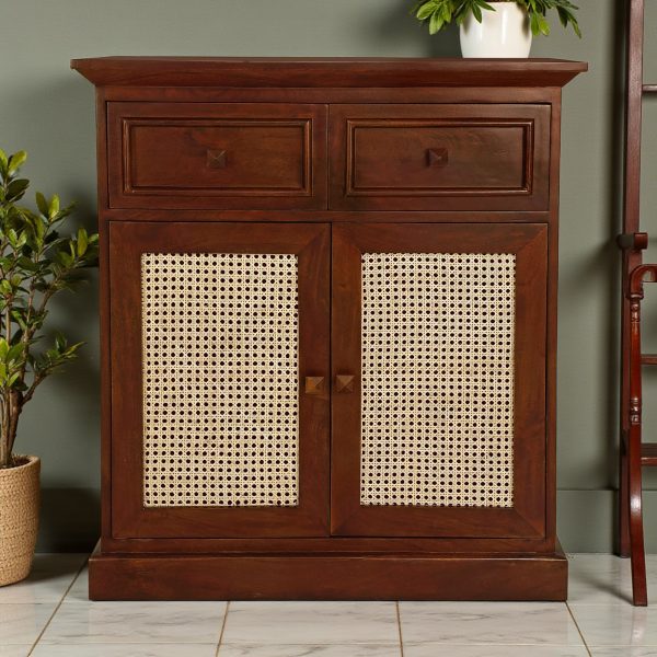 KL-2358HC (2) The Attic Ardenwood Classic Cane Door Sideboard Honey