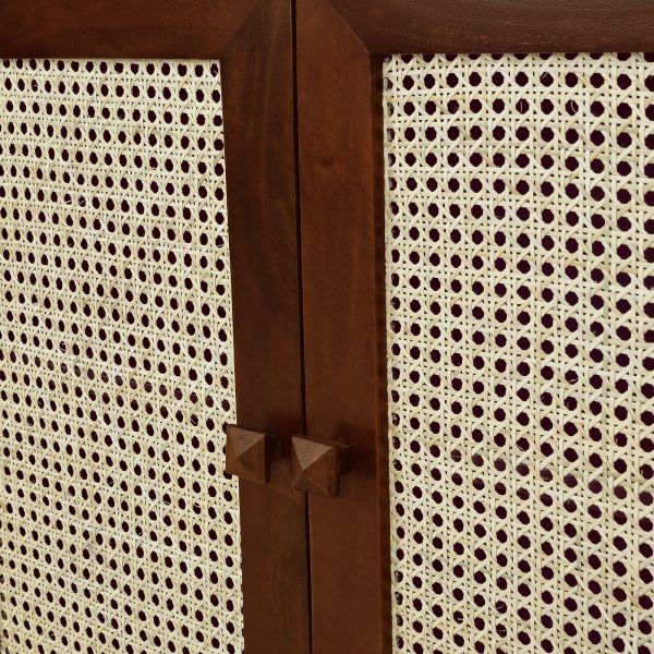 KL-2358HC (5) The Attic Ardenwood Classic Cane Door Sideboard Honey