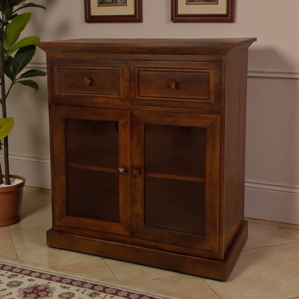 The Attic Ardenwood Classic Glass Door Sideboard Honey