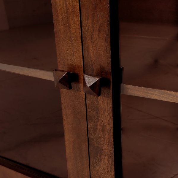 The Attic Ardenwood Classic Glass Door Sideboard Honey