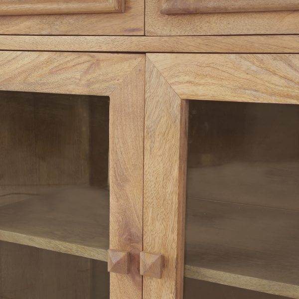 KL-2358NATG (5) The Attic Ardenwood Classic Glass Door Sideboard Natural