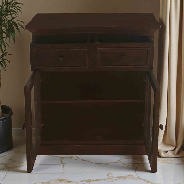 KL-2358WG (2) The Attic Ardenwood Classic Glass Door Sideboard Walnut