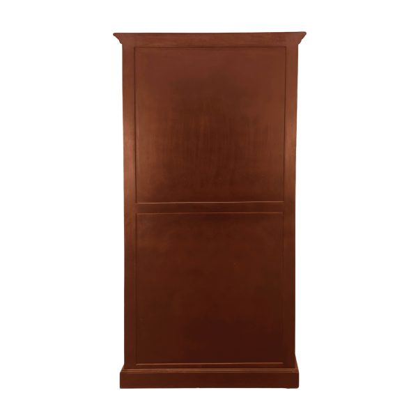 The Attic Havenwood Glass Panel Bookshelf Cabinet Honey