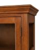 The Attic Havenwood Glass Panel Bookshelf Cabinet Honey