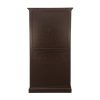 KL-2360WG (7) The Attic Havenwood Glass Panel Bookshelf Cabinet Walnut